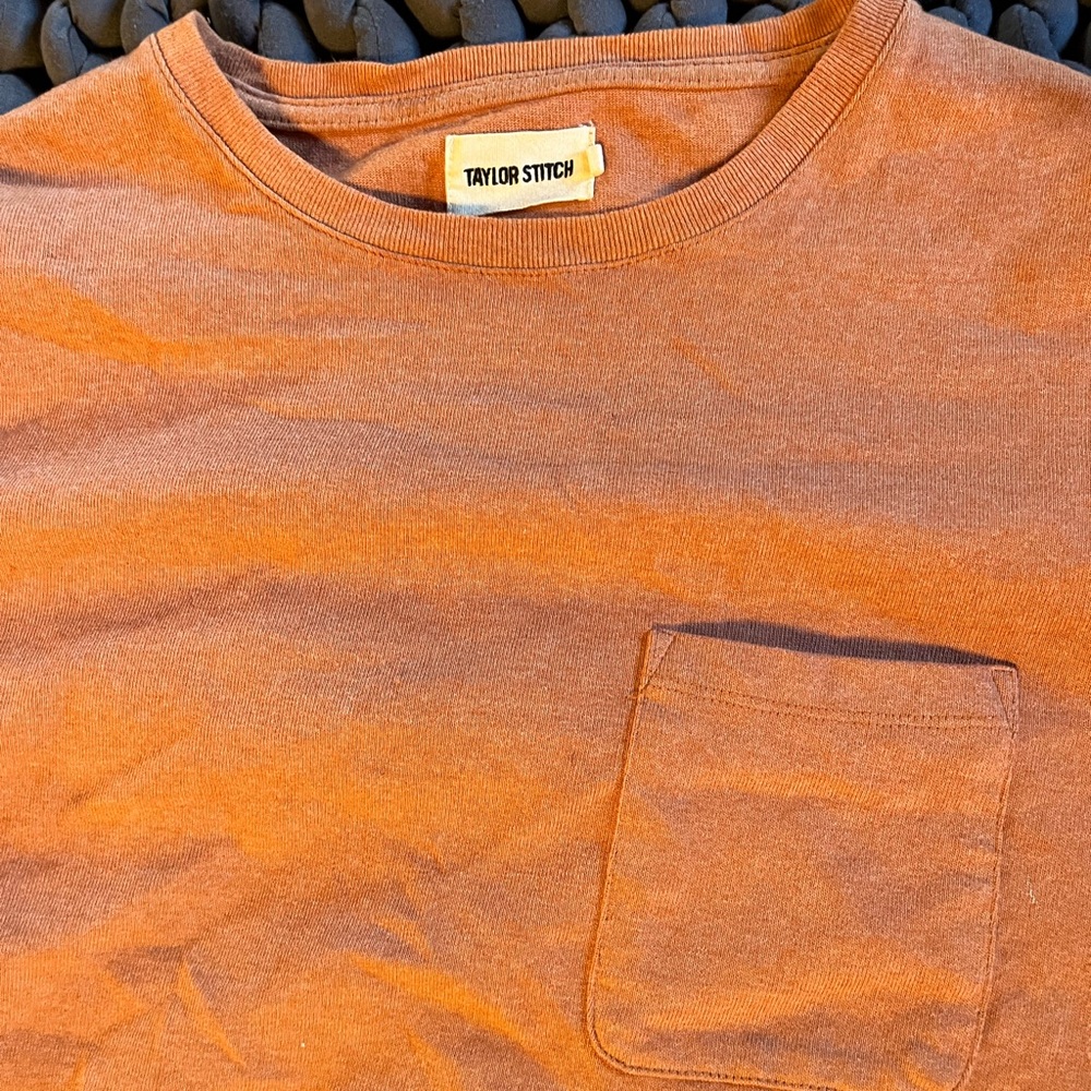 Taylor Stitch Men's Orange Shirt
